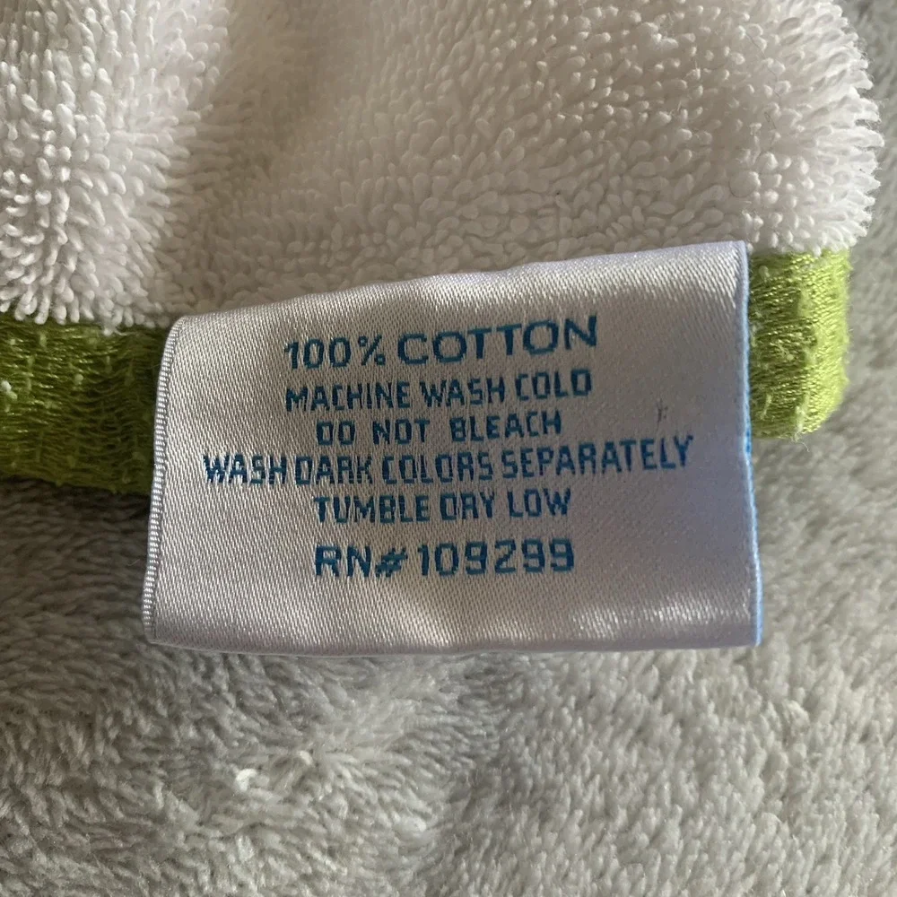 Casaba Kids Animals Zebra Monkey Giraffe Palm Embroidered Bath Towel 26